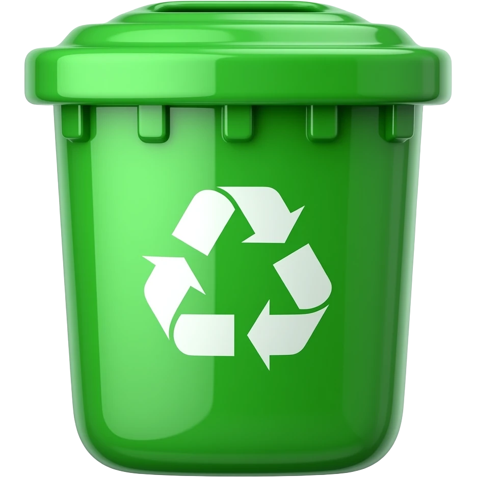 tacho basura verde emoji