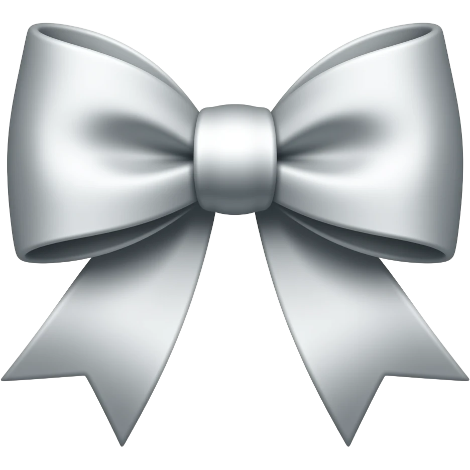 silver bow emoji