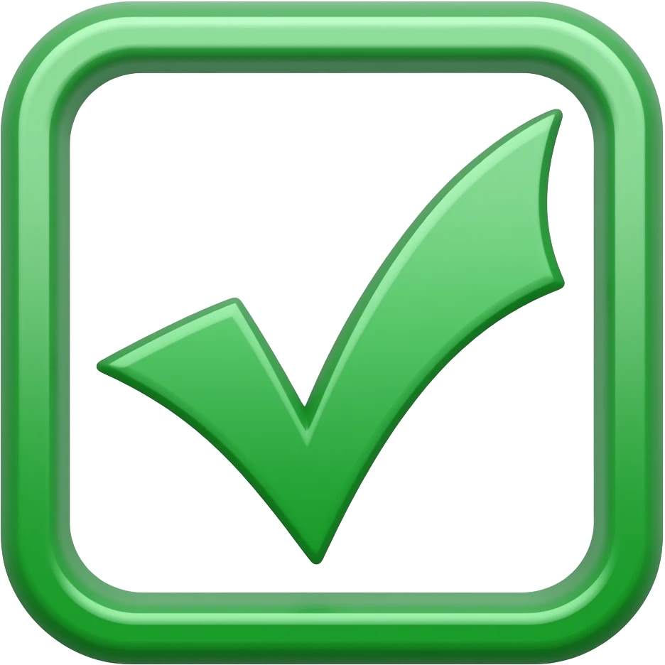 green check emoji