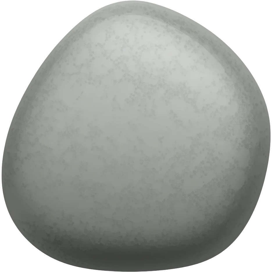 basic grey river stone emoji