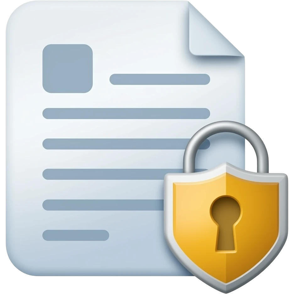document protected emoji