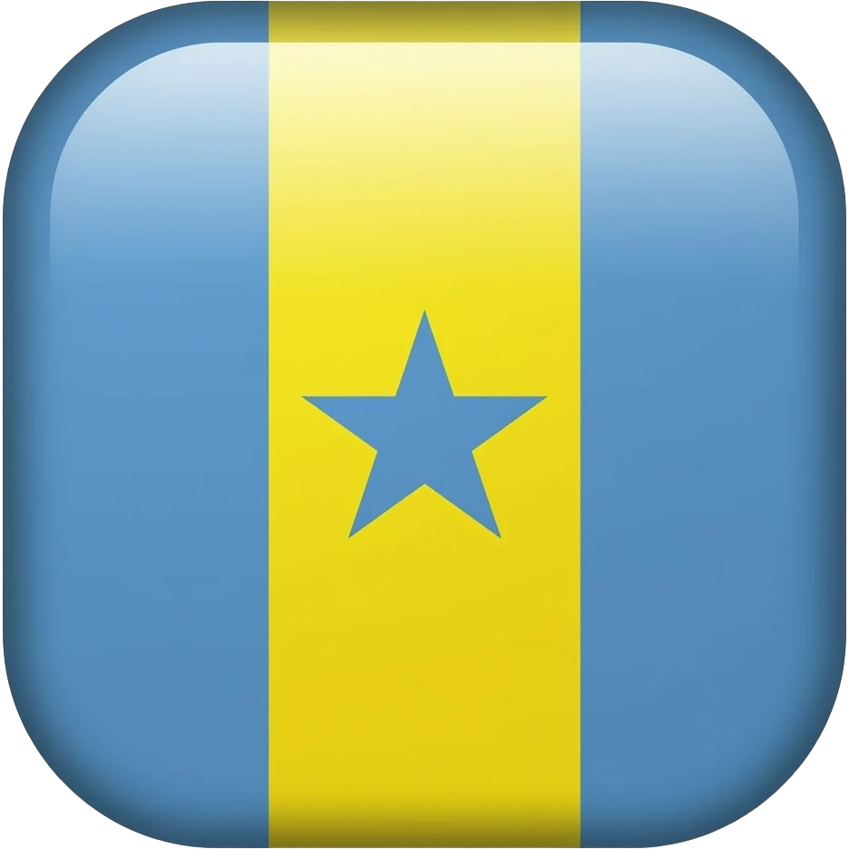 Flag emoji that has 2 vertical stripes (blue and yellow) and a blue star on the yellow part emoji