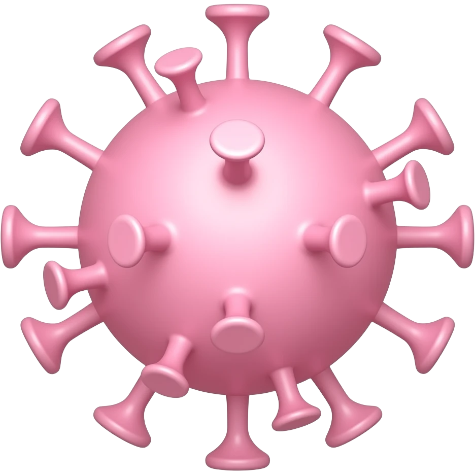PASTEL pink VIRUS emoji