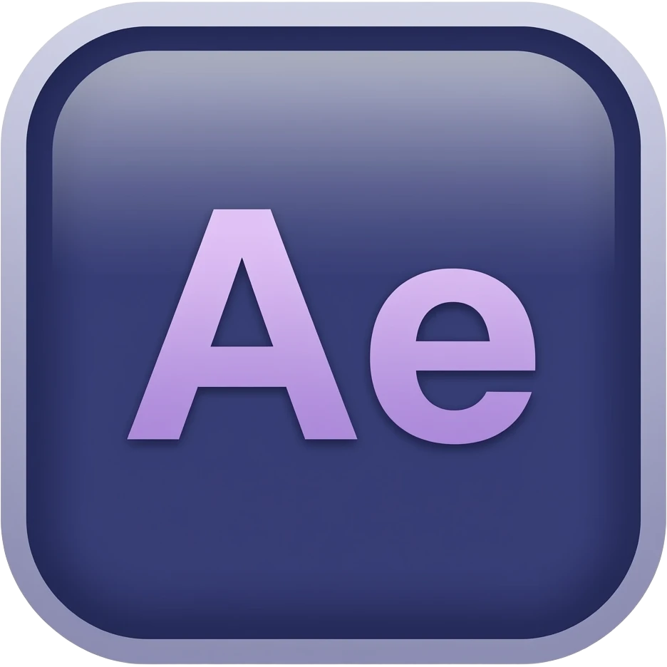 Purple Ae texts with dark purple blue background emoji