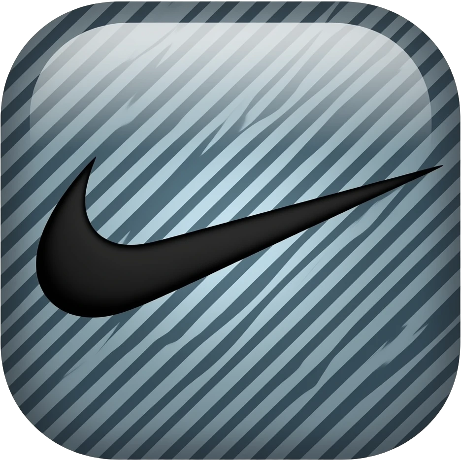 Nike Logo all black without background emoji