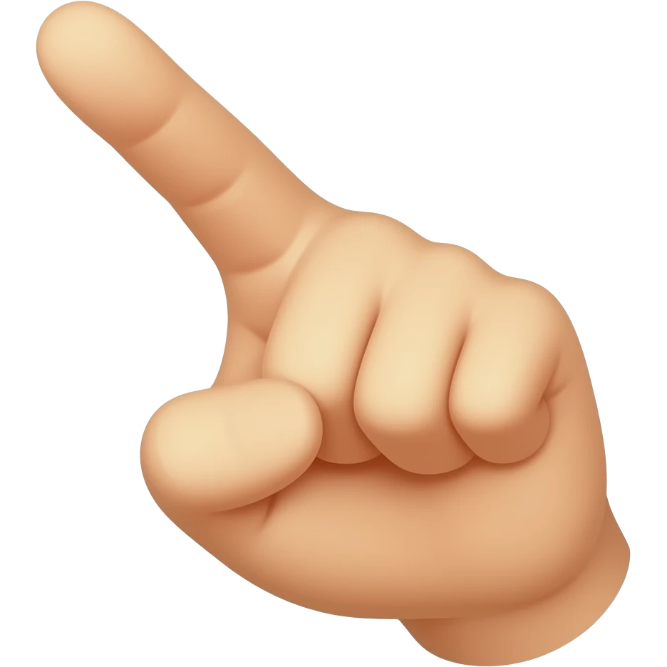 палець вказує emoji