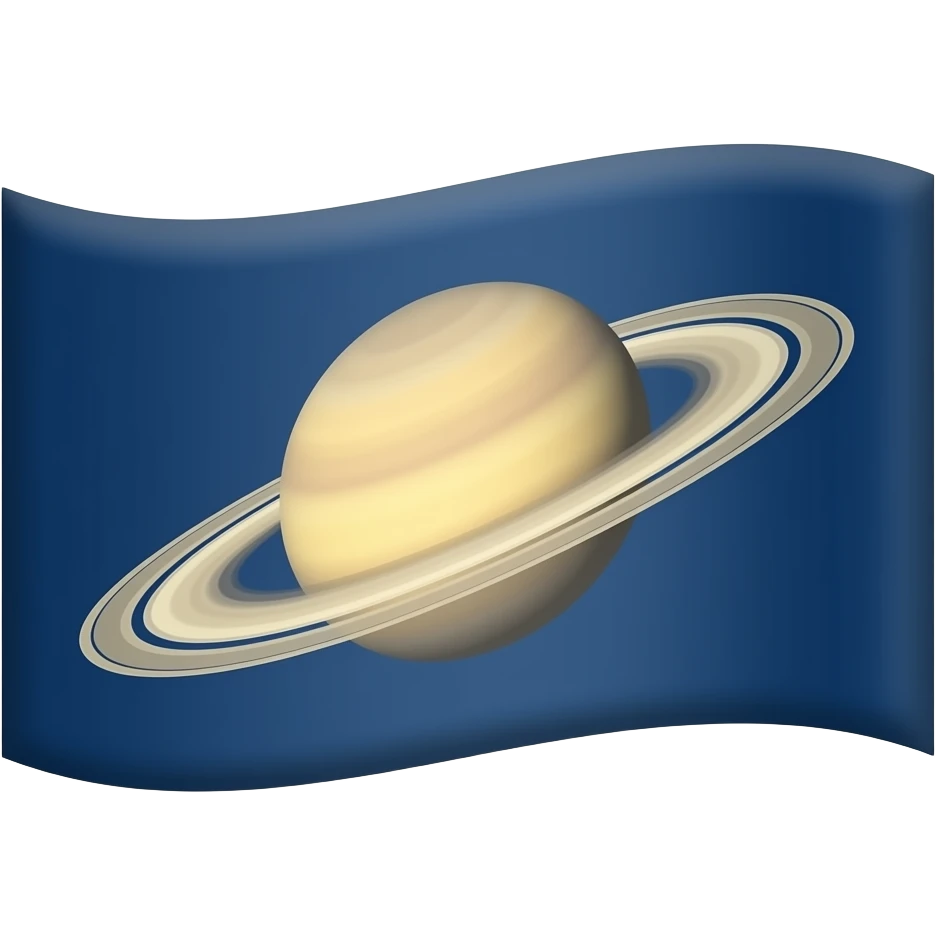 Saturn flag emoji