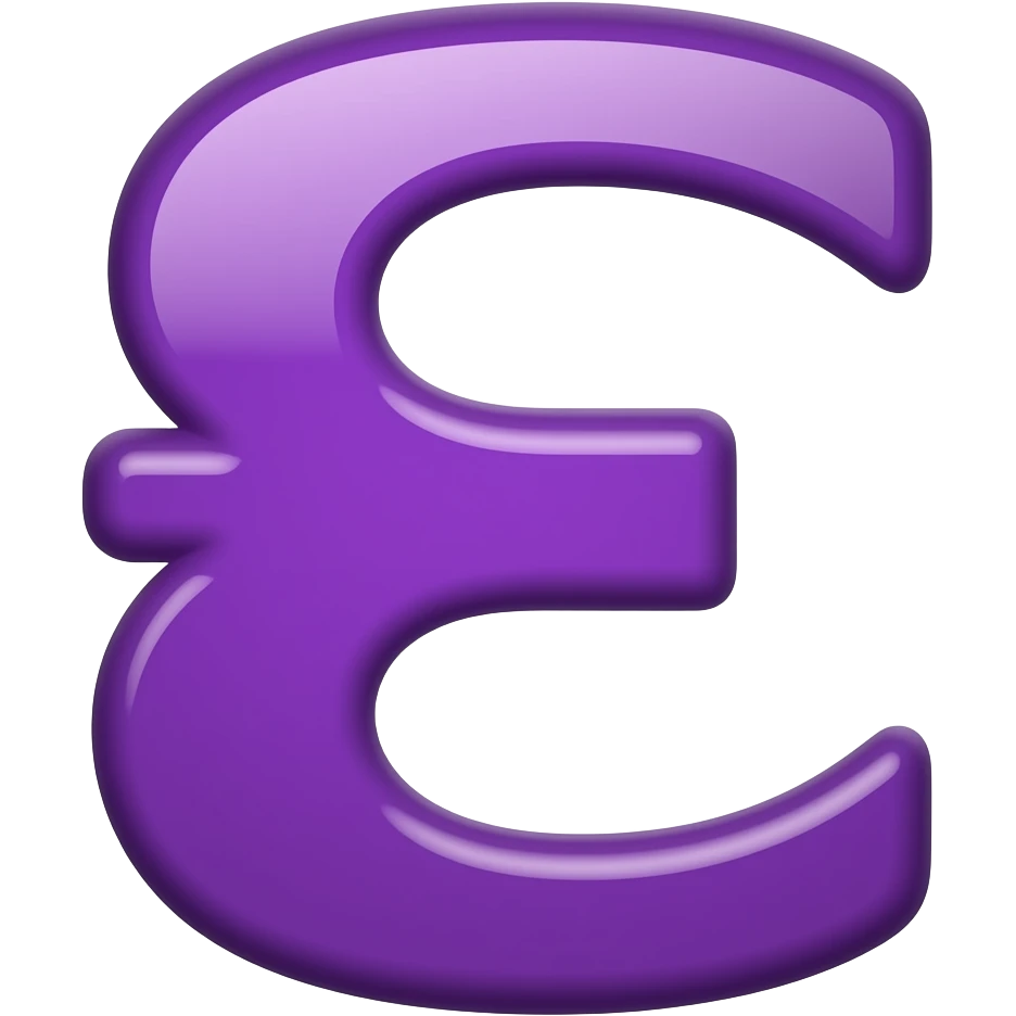 Purple Ё emoji