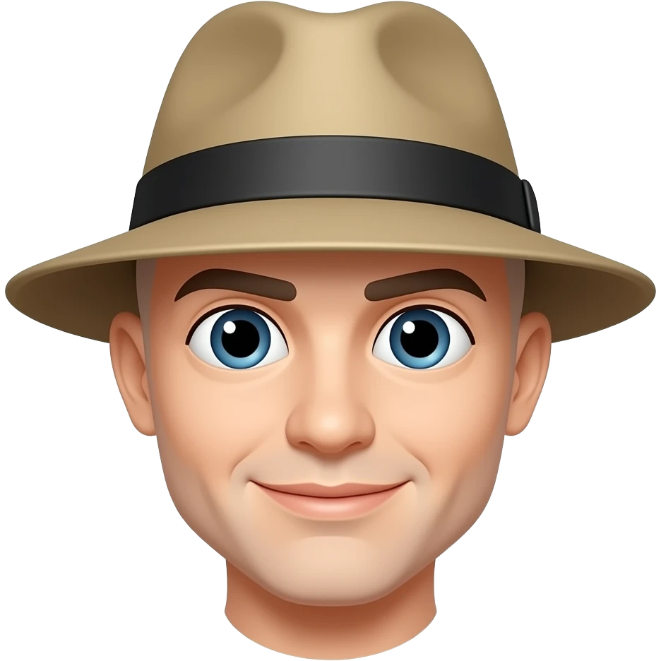 🧑‍🦲+👒 emoji