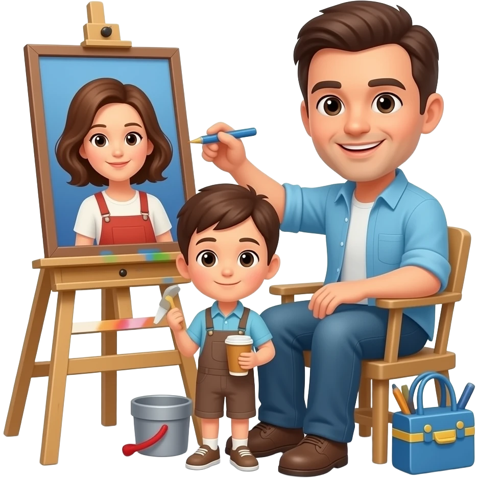 Мужчина строит семью emoji