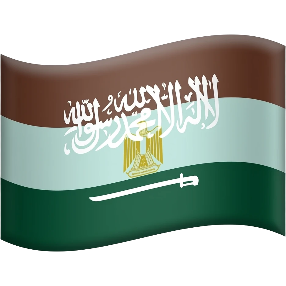 If Egypt and saudi arabia united flag emoji