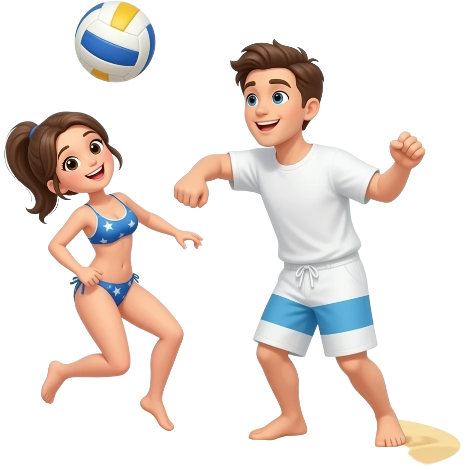 beach volley enjoyer emoji