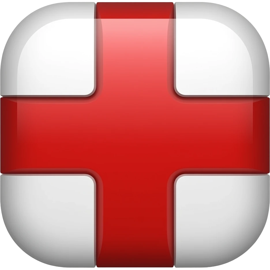 Red cross emoji
