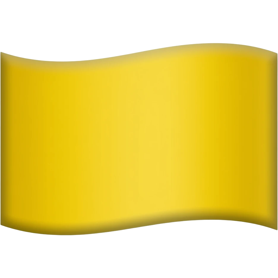 PLAIN YELLOW FLAG EMOJI!! MAKE IT A REGULAR WAVY RECTANGLE, NOT A ...