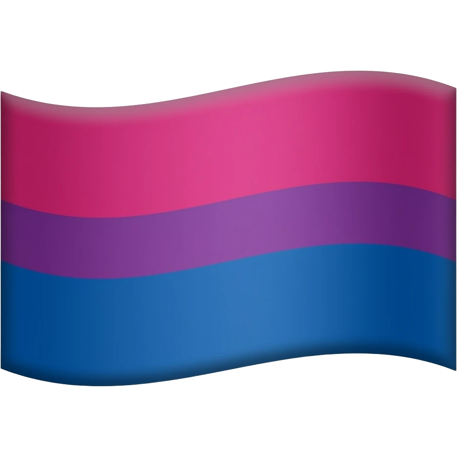 Bandera bisexual 🩷💜💙 emoji