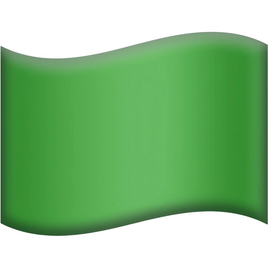 Drapeau vert emoji