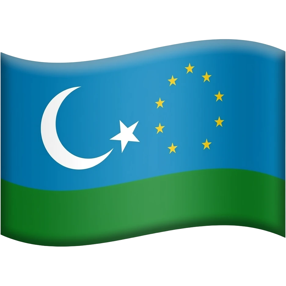 doğu türkistan mavi bayrak emoji yap emoji