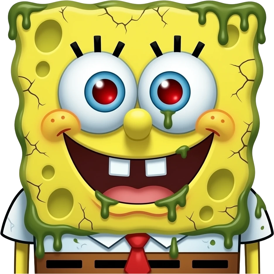 scary decrepit spongebob emoji