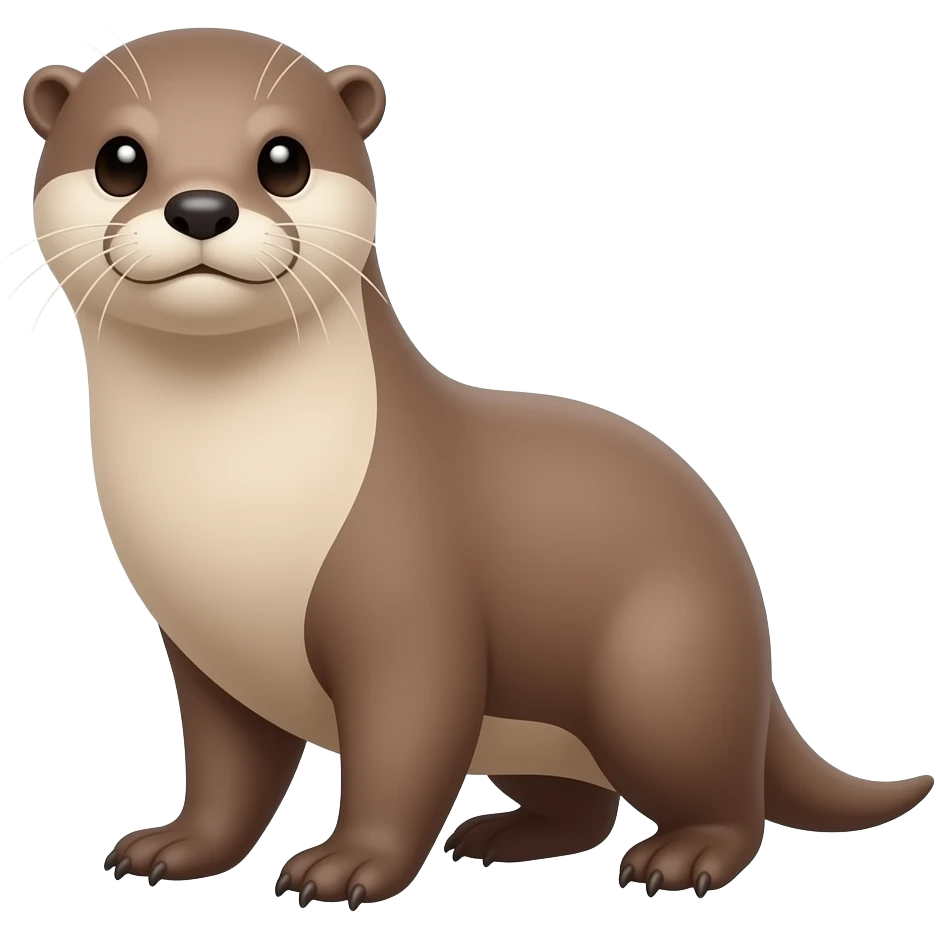 Otter standing emoji