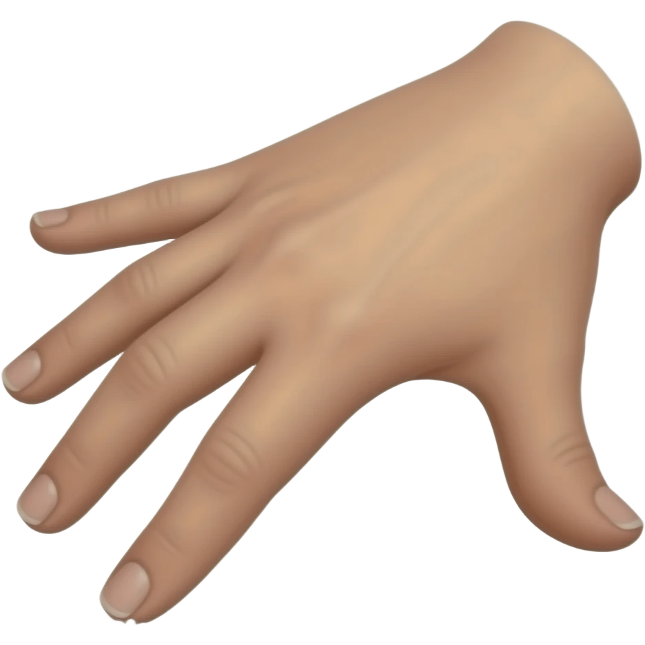 the image is a slim delicate  female hand gesturing open and close the finger tips . the tips of the hand are all pointing down like when you sprinkle some salt emoji
