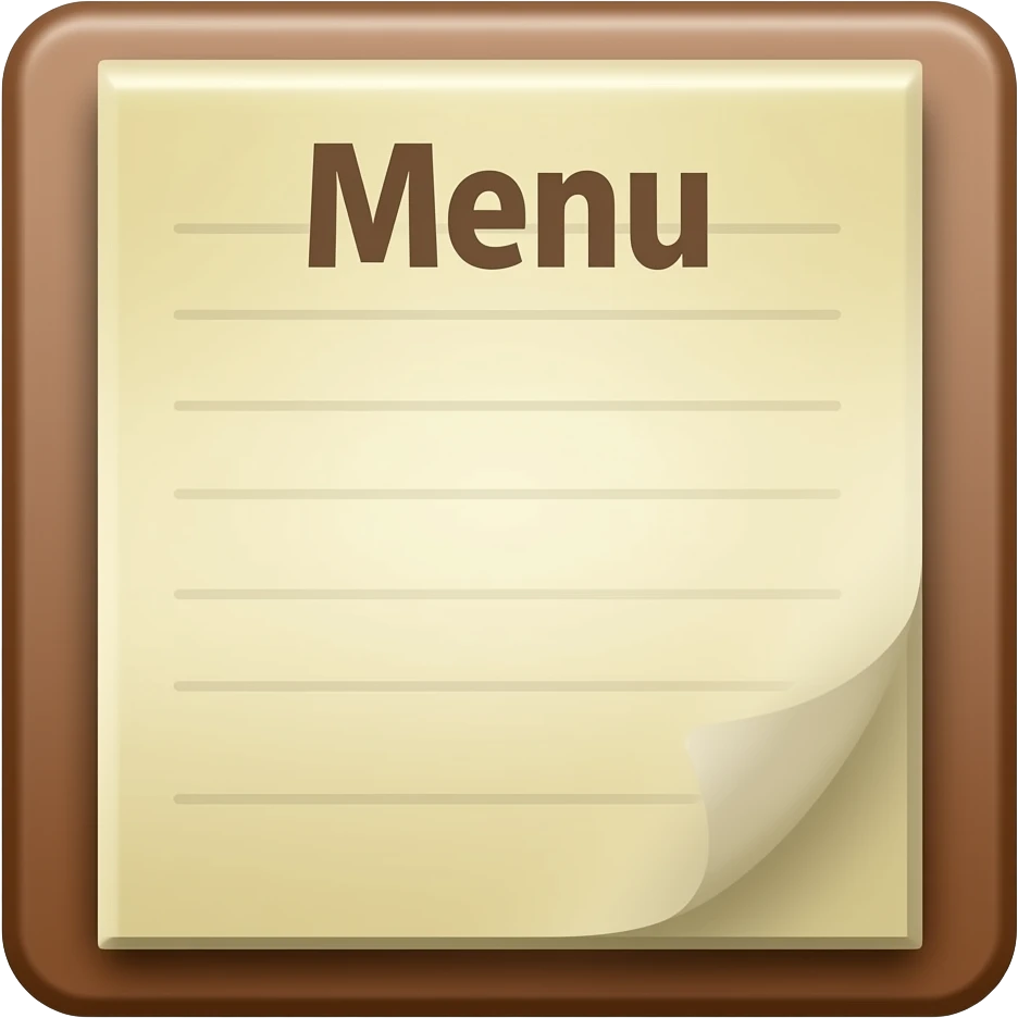 menu emoji