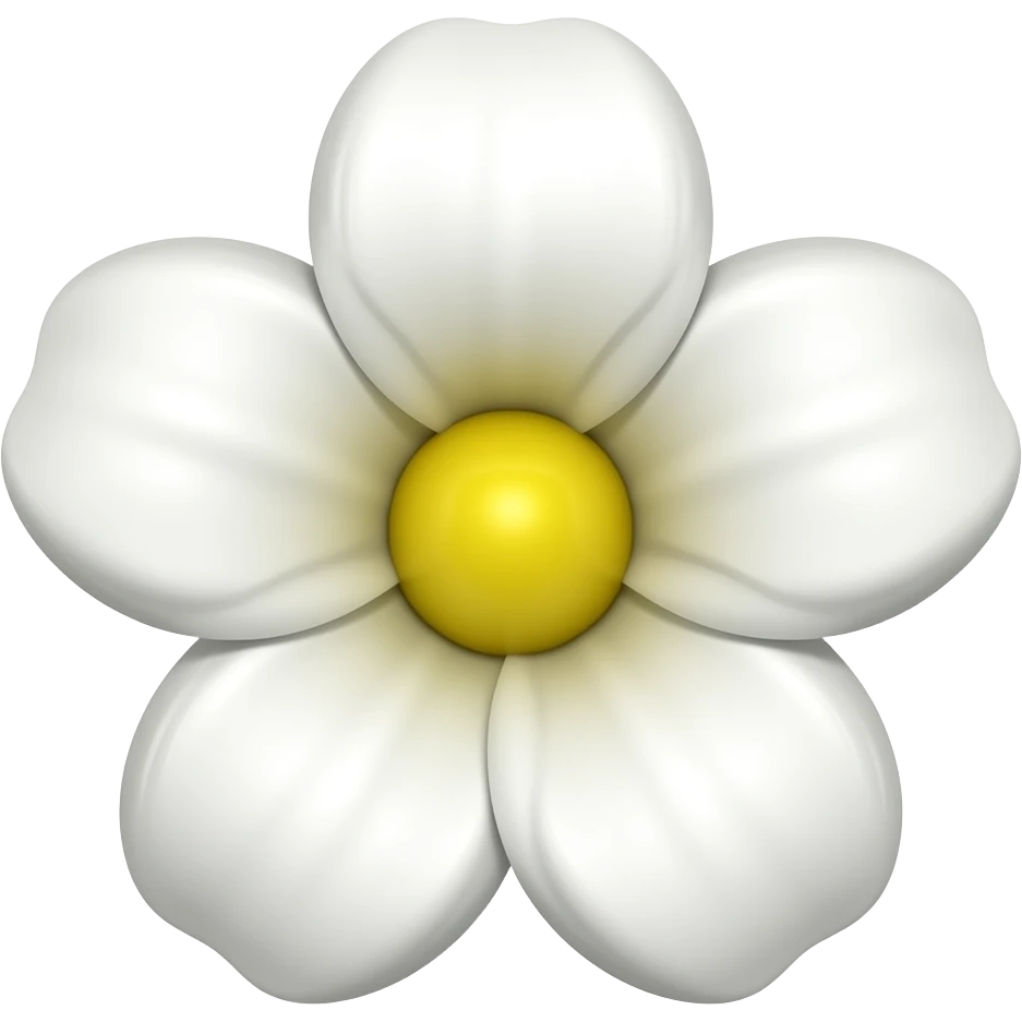white flower emoji