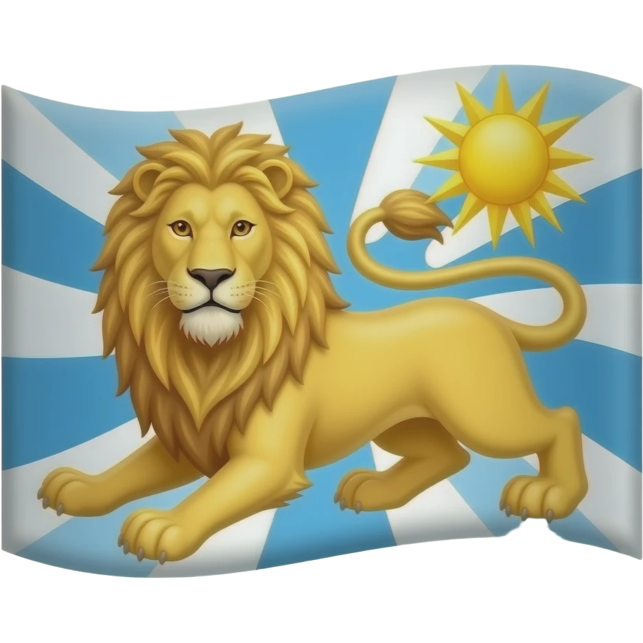 پرچم شیر خورشید emoji