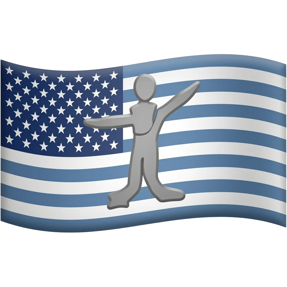 Random flag with a symbol emoji