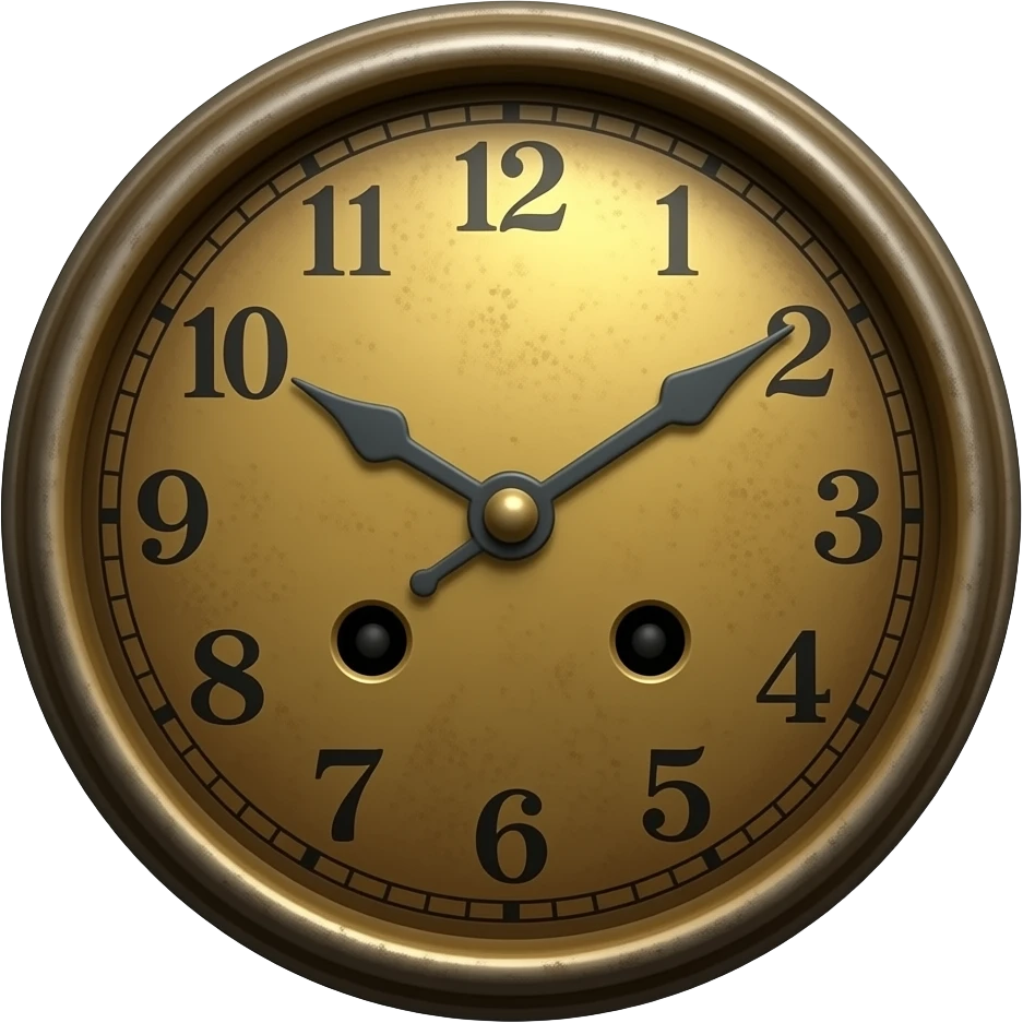 rusty clock emoji