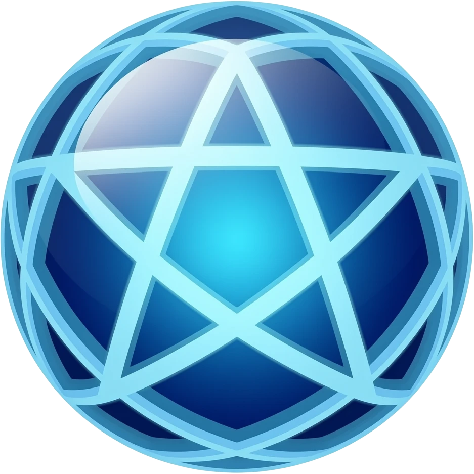 magic spell arcane sphere barrier blue emoji