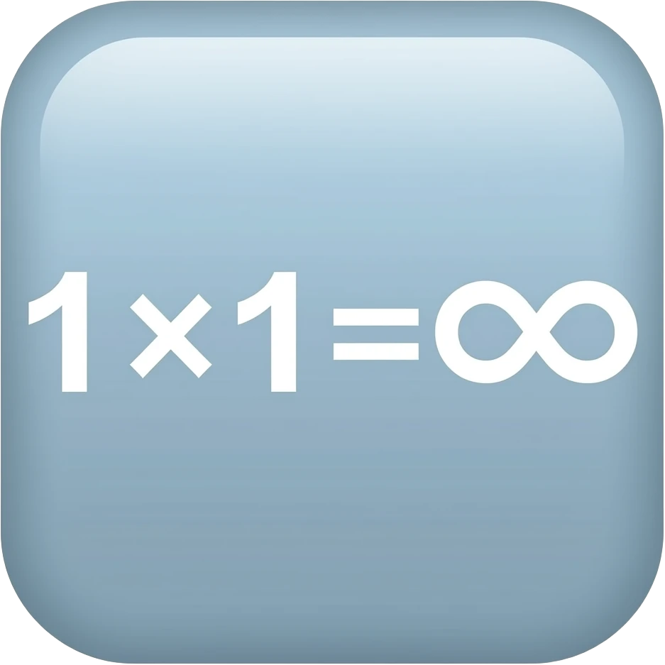1x1=inf emoji