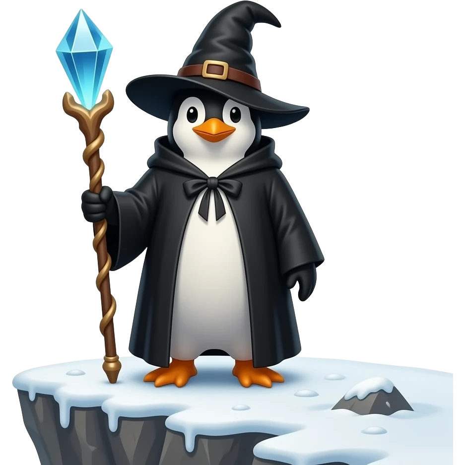 Penguin Wizard emoji
