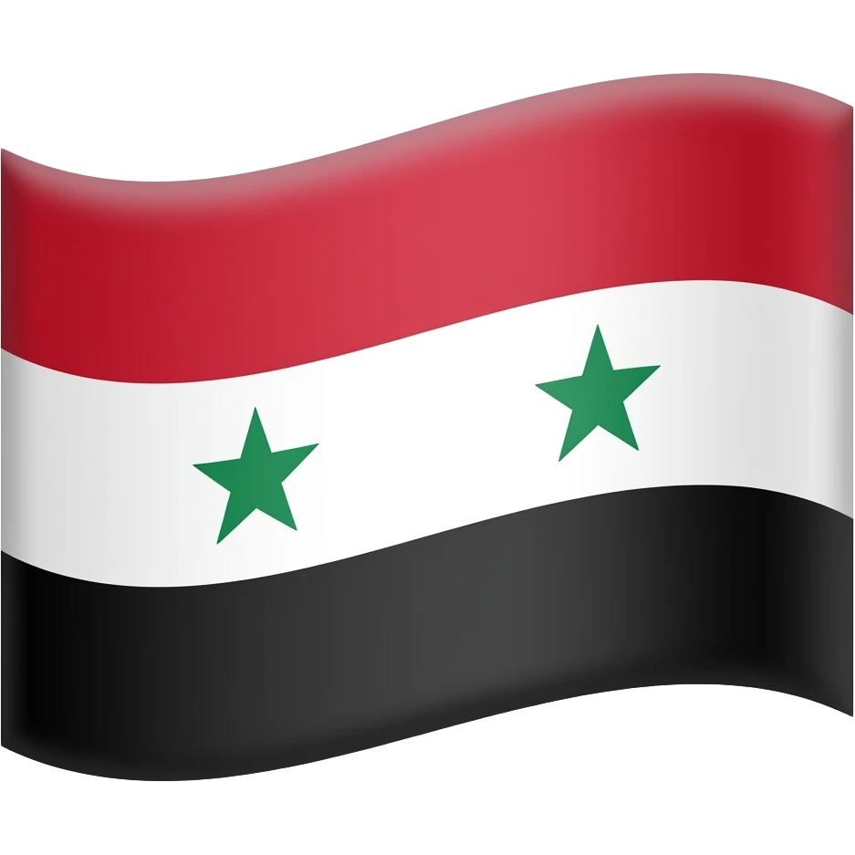 IOS Emoji Flag of Syria (before 2025) emoji