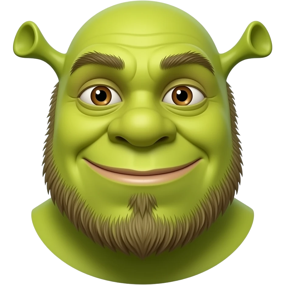 Shrek goatee emoji