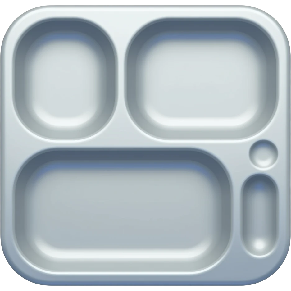 Lunch tray empty emoji