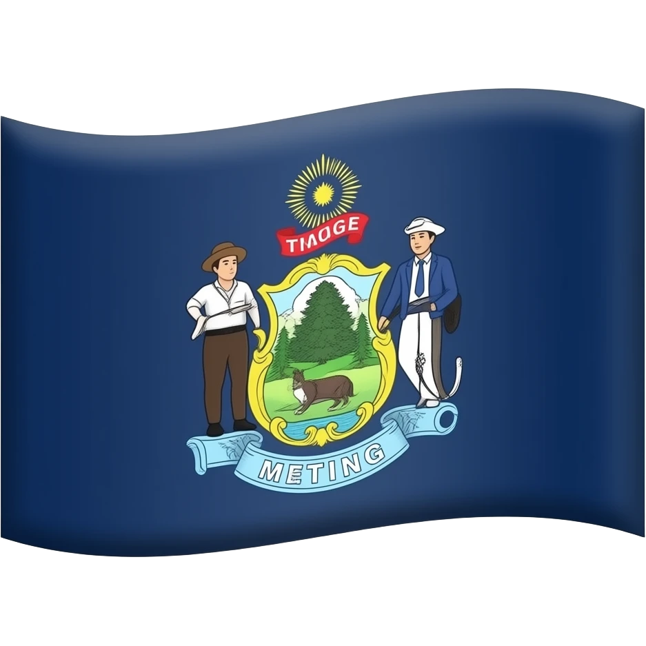 Maine Flag emoji