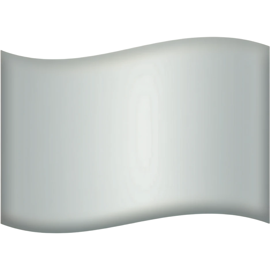 White flag with grey oval emoji