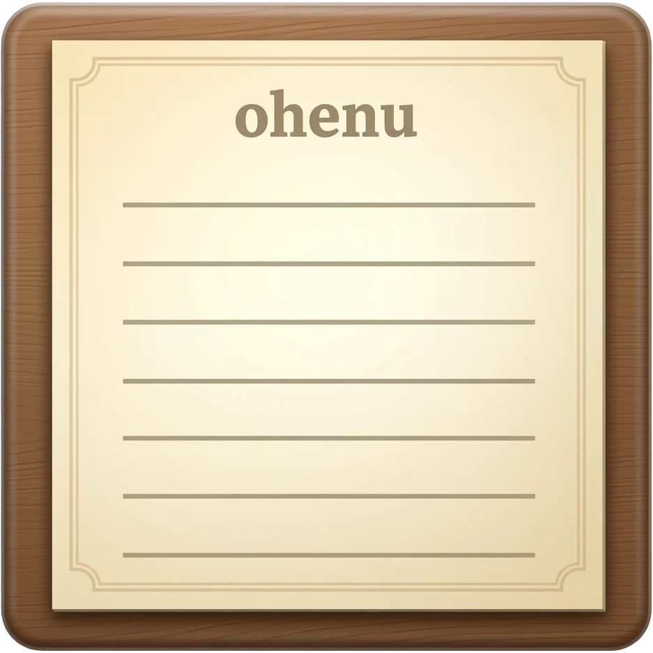 carta de menu emoji