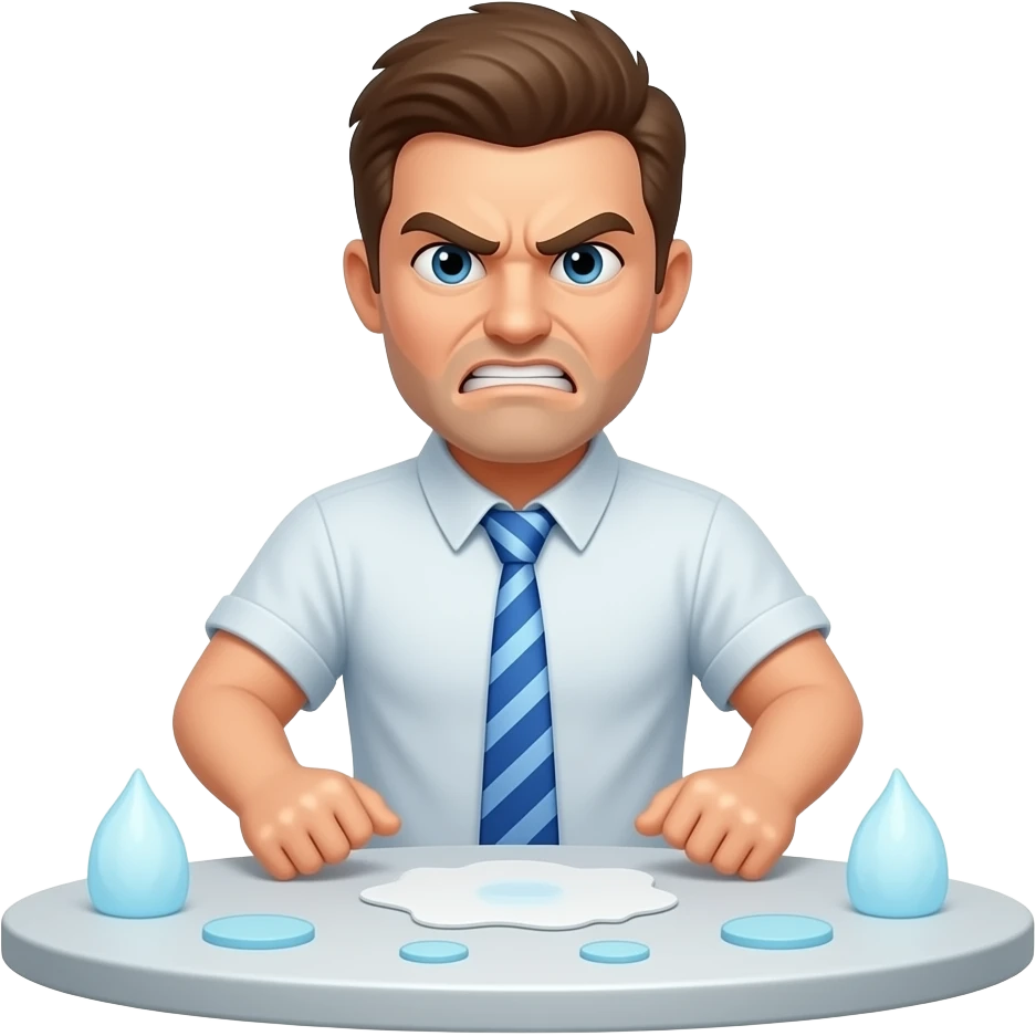Man flipping Table angry emoji