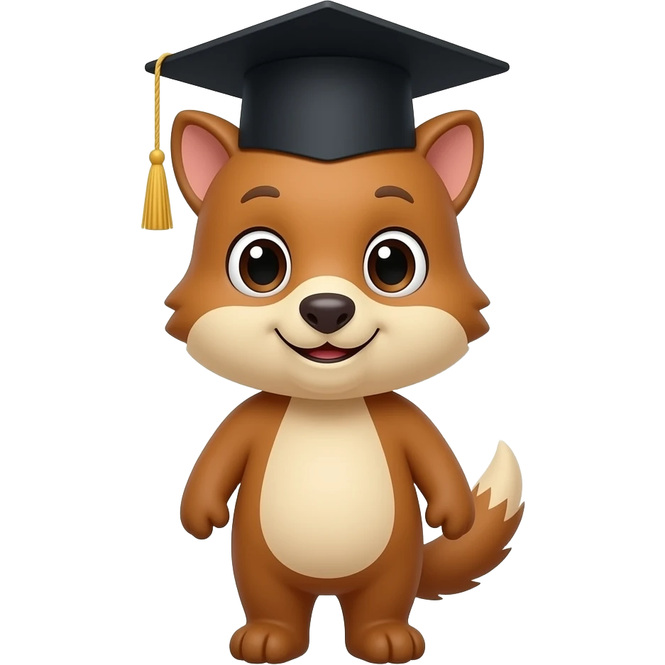 graduated animal emoji