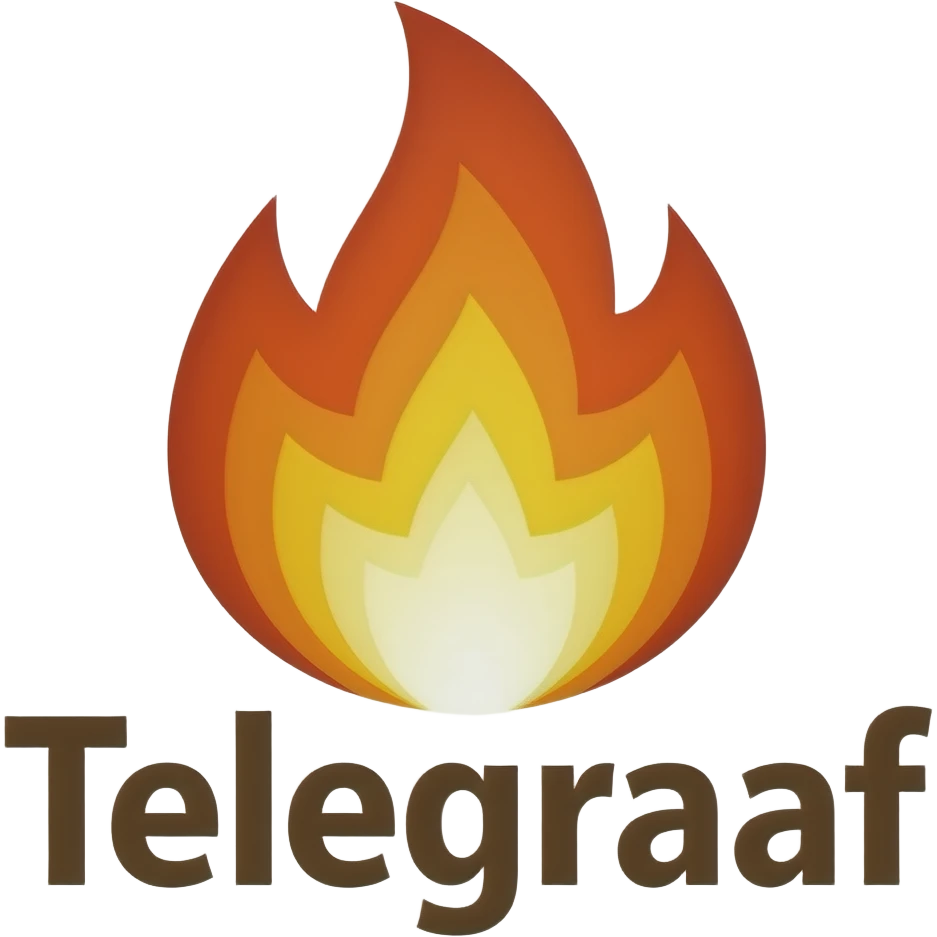 Burning Telegraaf logo emoji