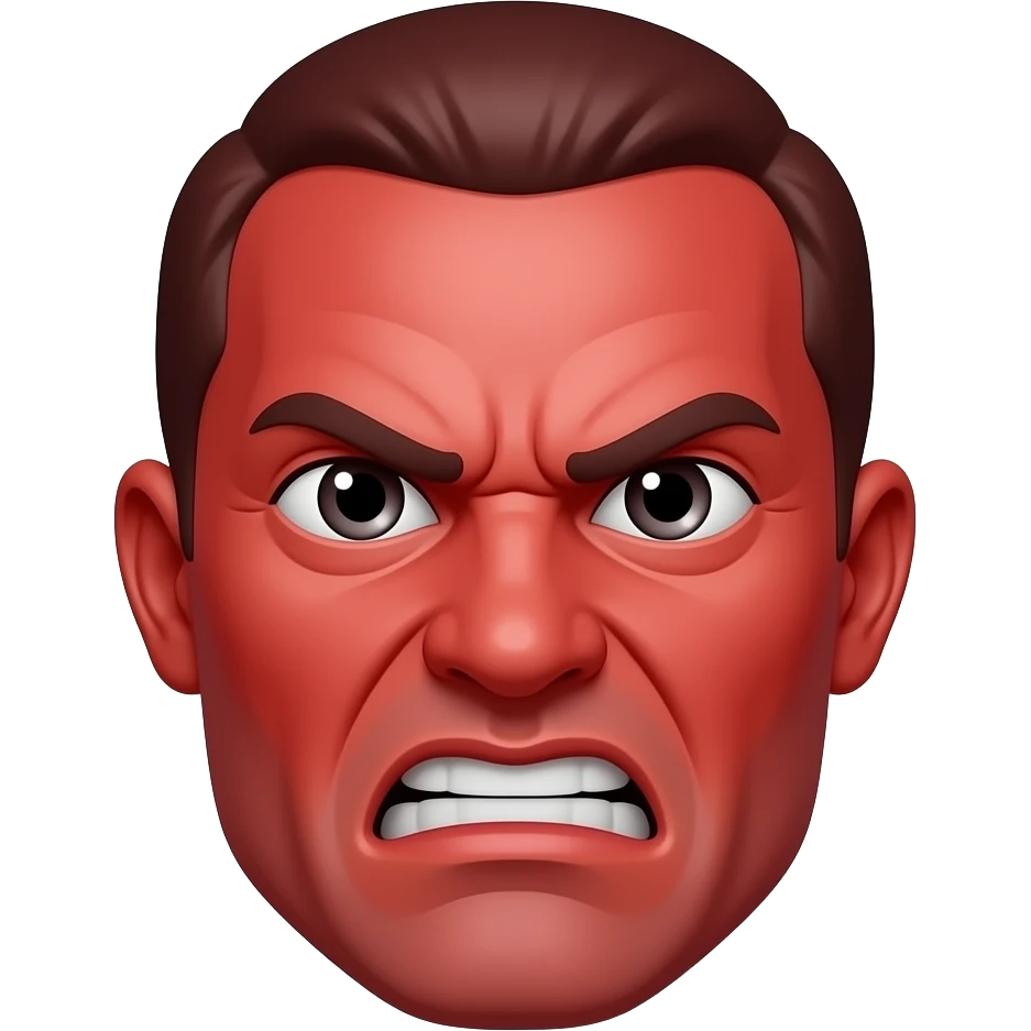 angry red emoji