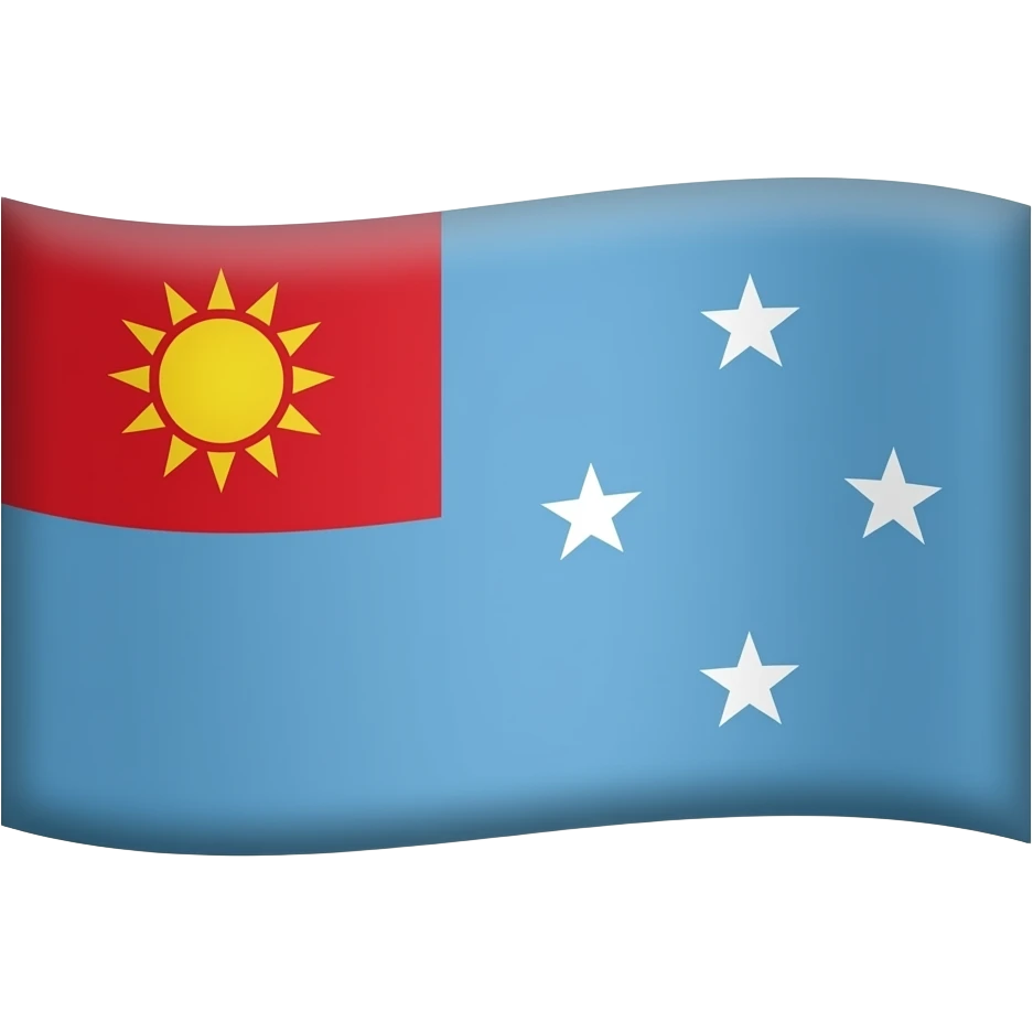 🟥☀️⬜ drapeau emoji