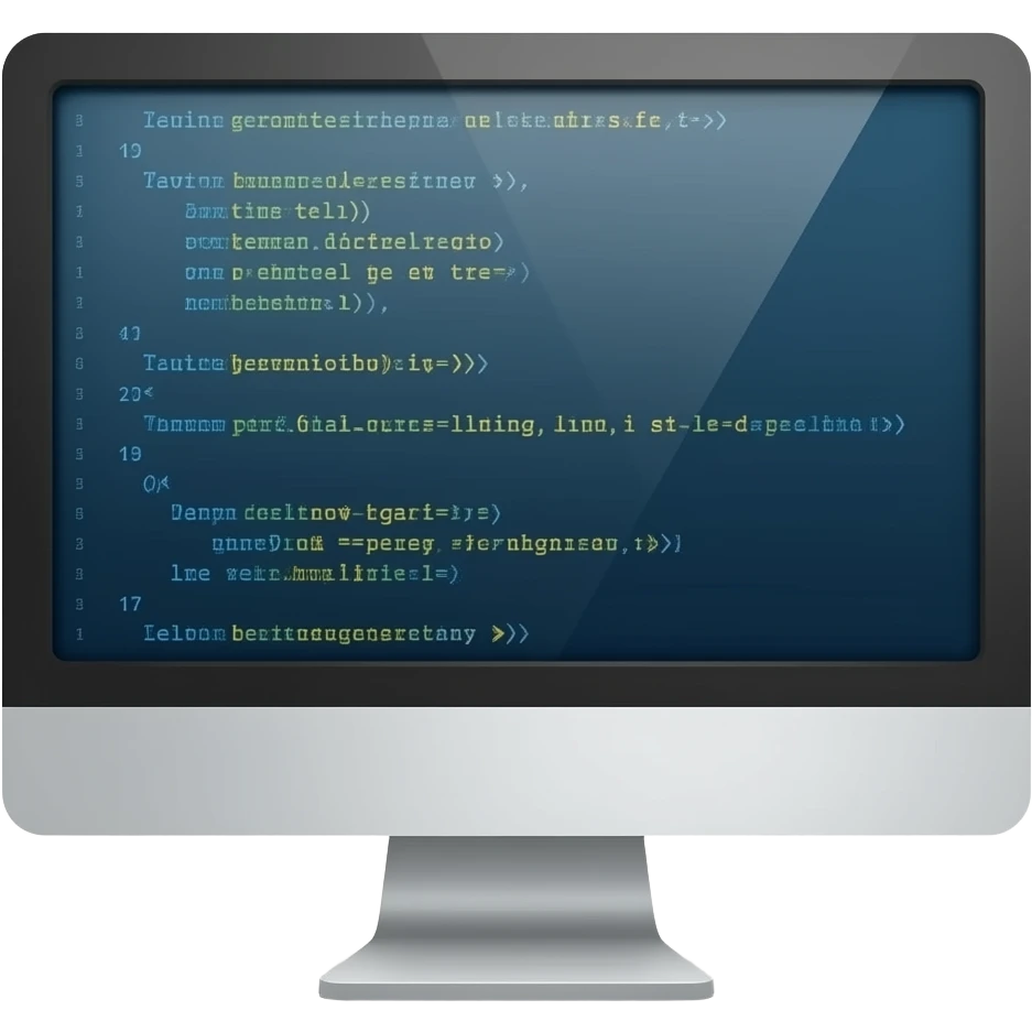 un pc avec des lignes de code dessus emoji