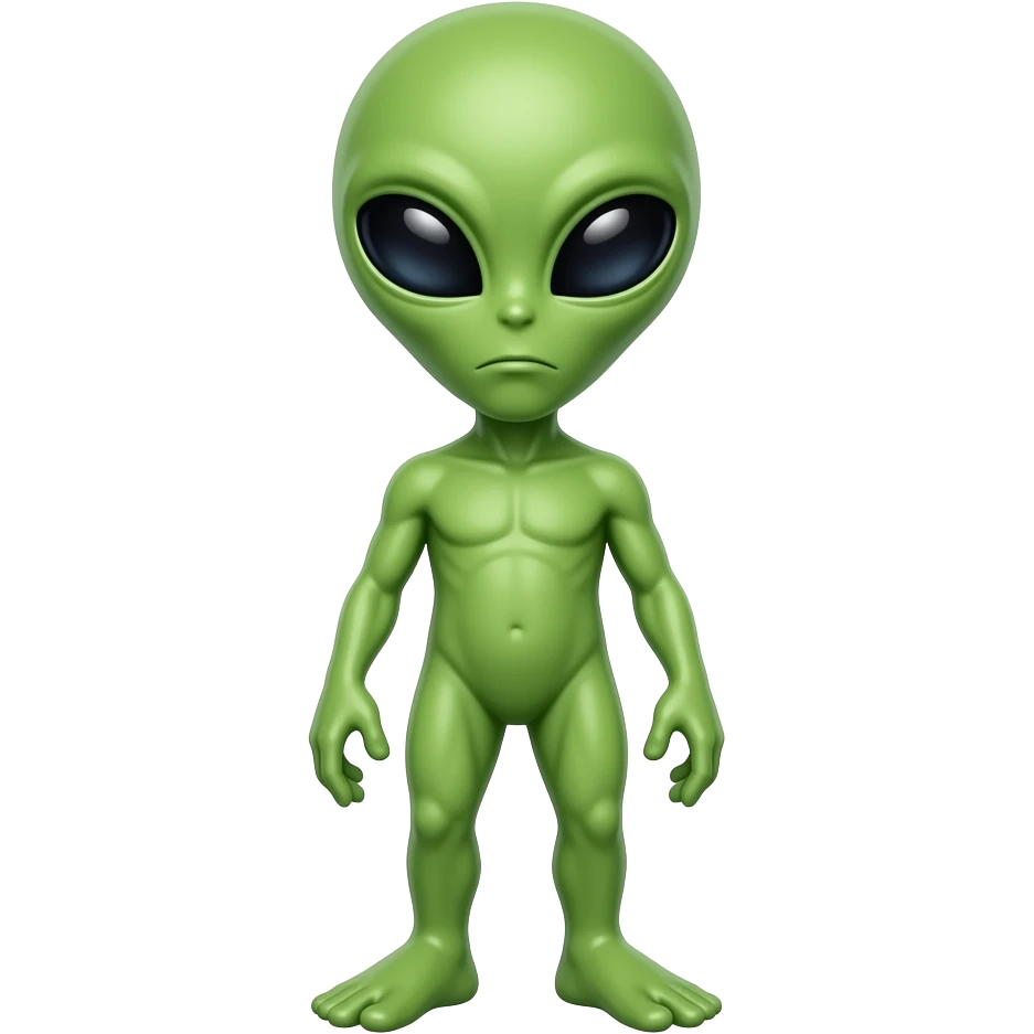 Green alien emoji