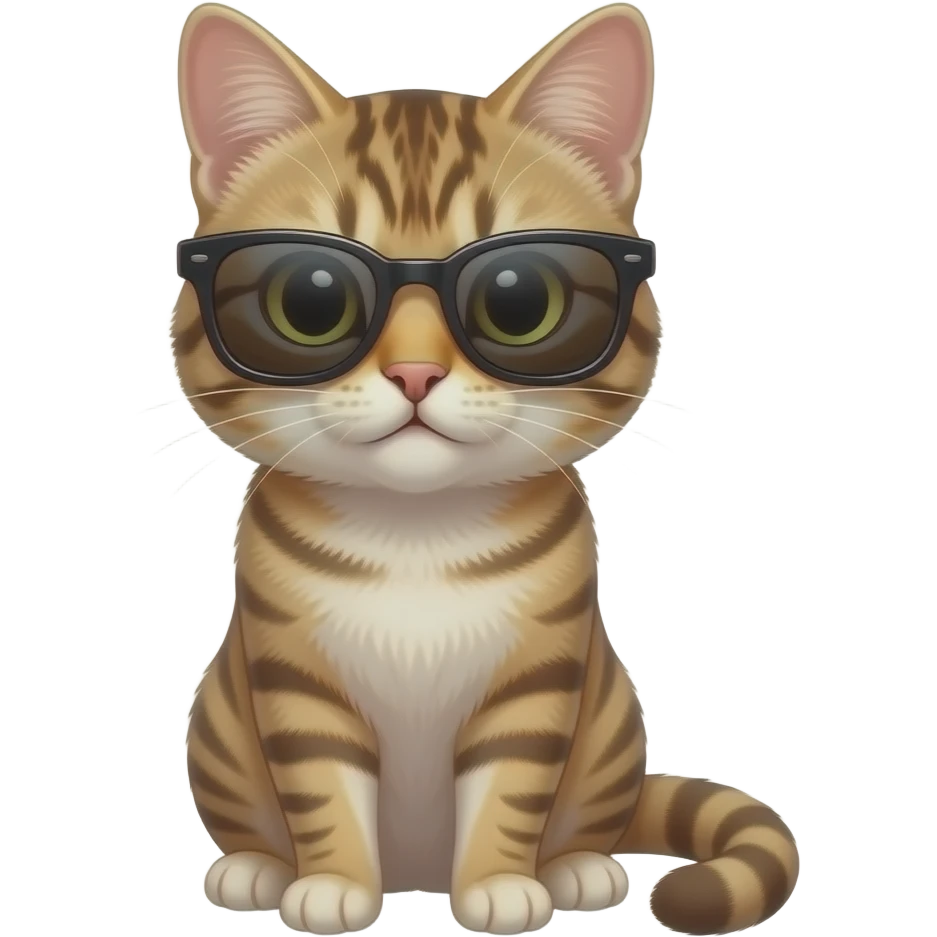 Cat wearing sunglasses emoji