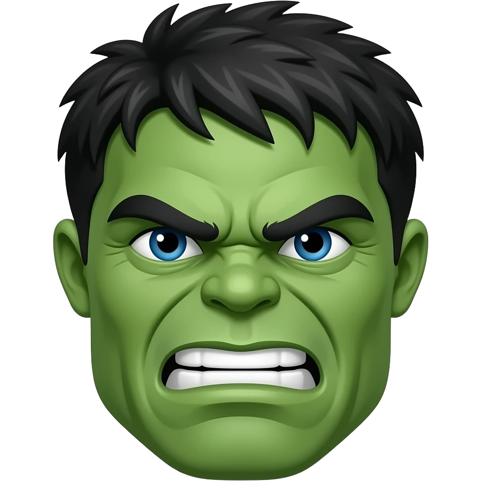 Hulk face emoji