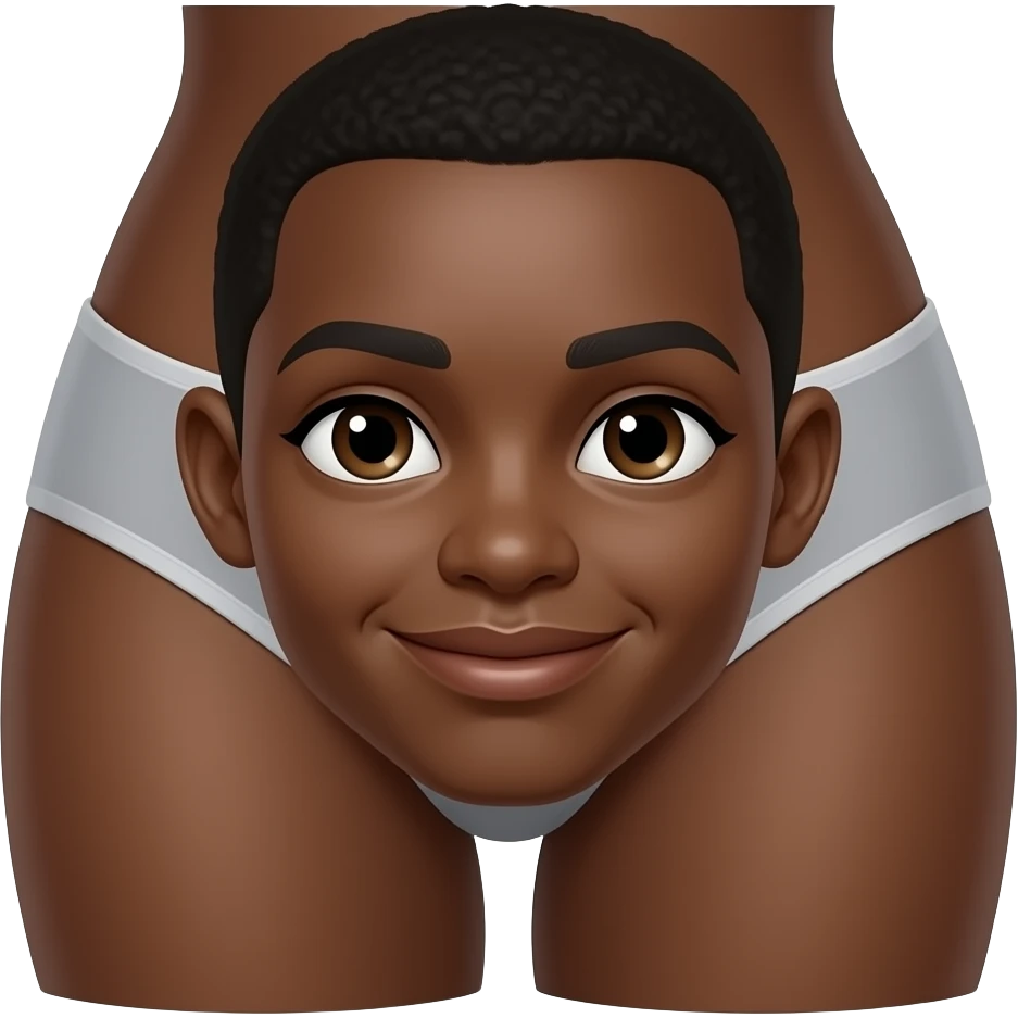 Panty dark skin emoji