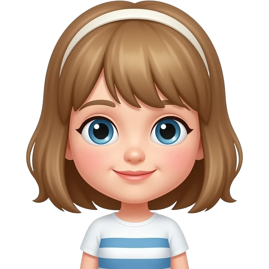 Девушка в шортах с голубой полоской emoji