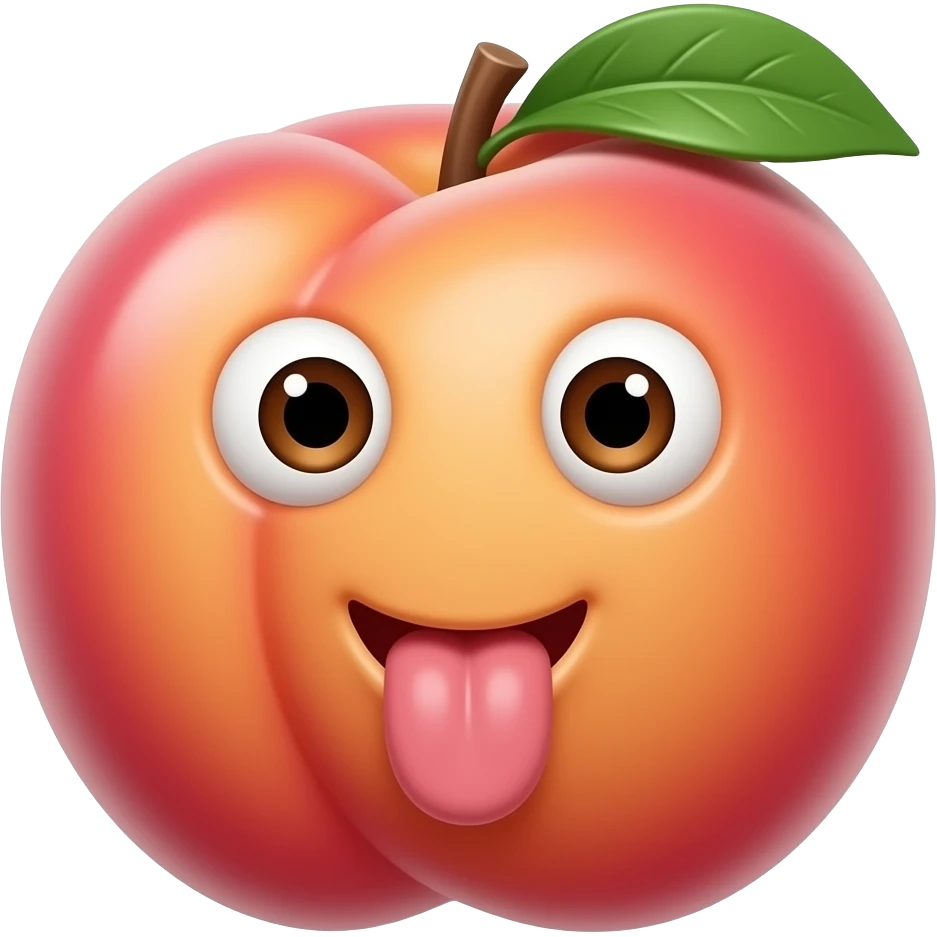 😛🍑 emoji